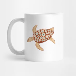 Turtle orange palette Mug